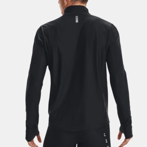Under Armour Men's UA Qualifier ½ Zip Black Runners Long Sleeve size XL - Picture 2 of 13